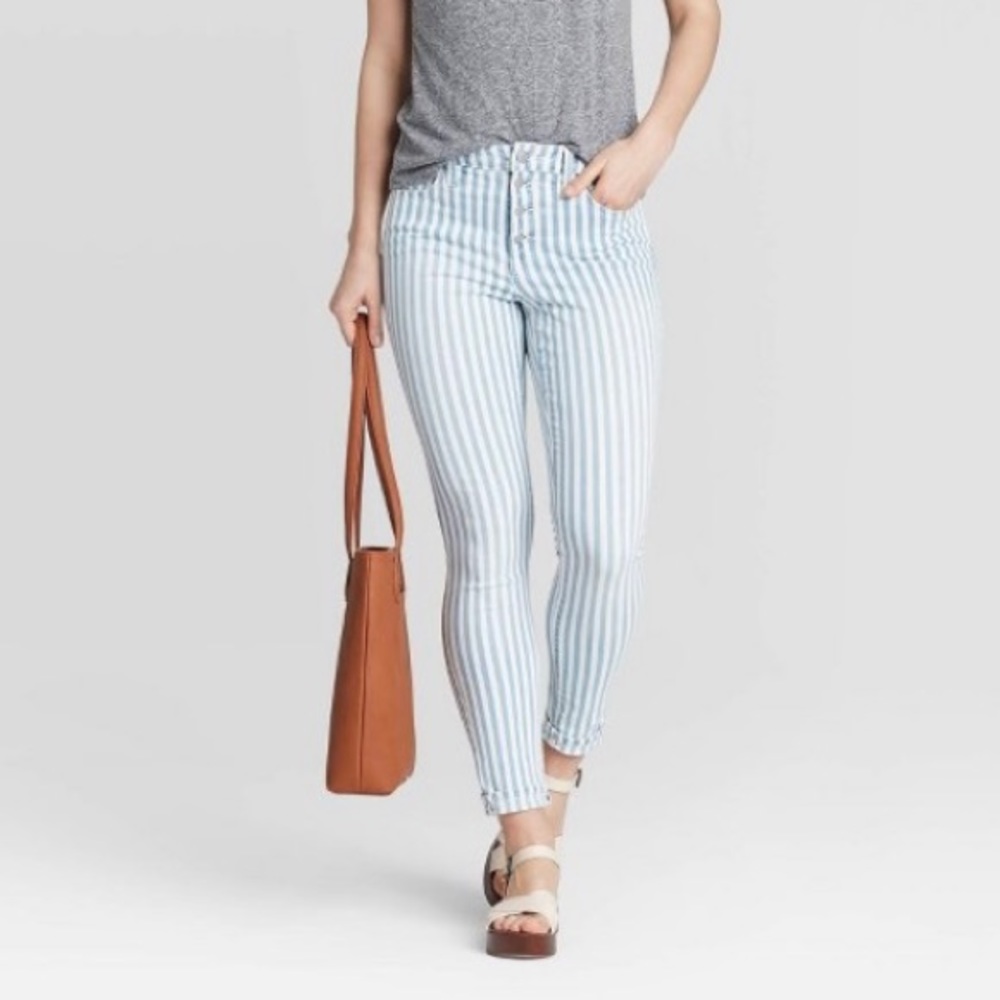 Universal Thread striped high rise skinny pants